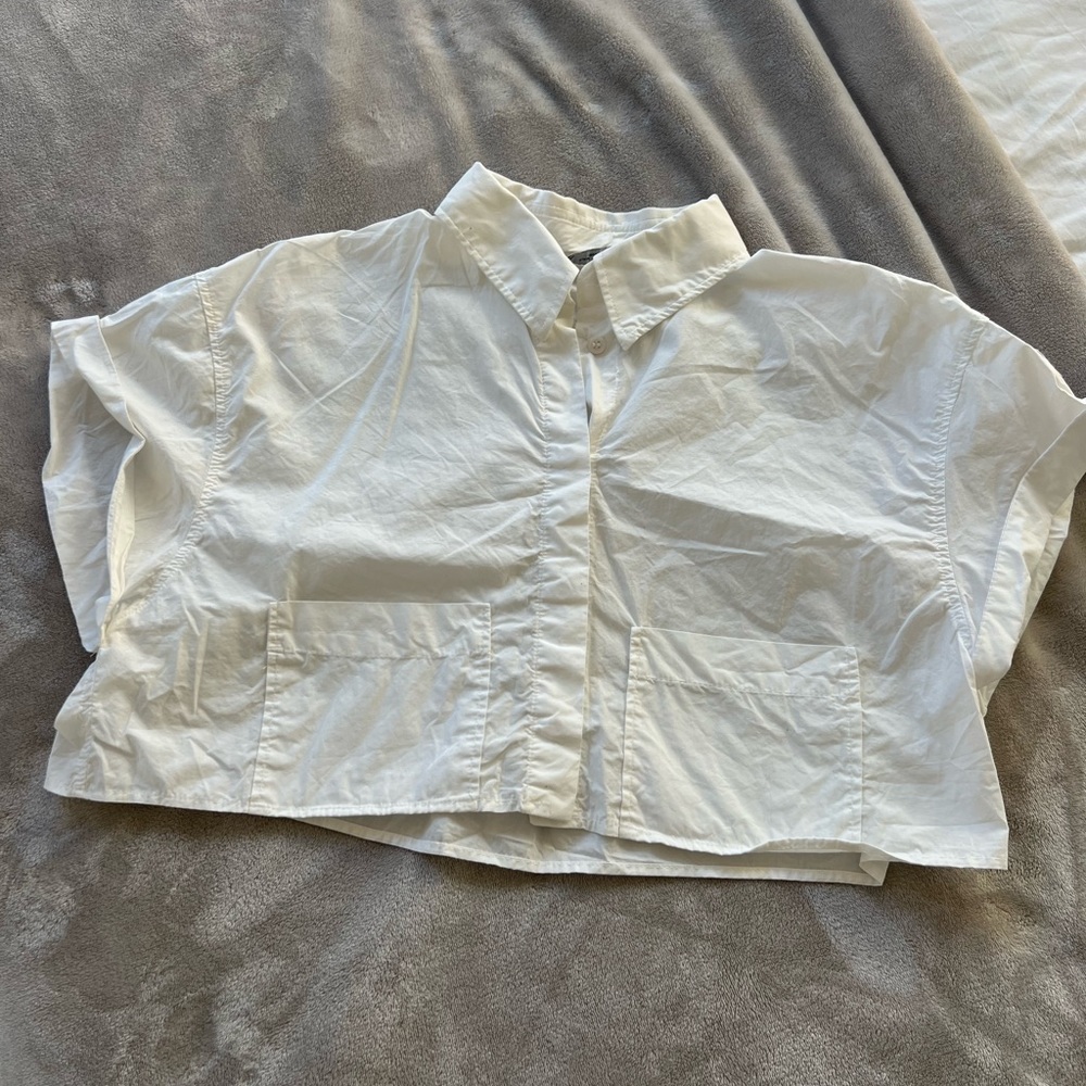 Zara Crop Button Up